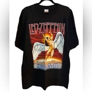1990’s Led Zeppelin Black Graphic T-Shirt “ SwanSong” Size X-Large
